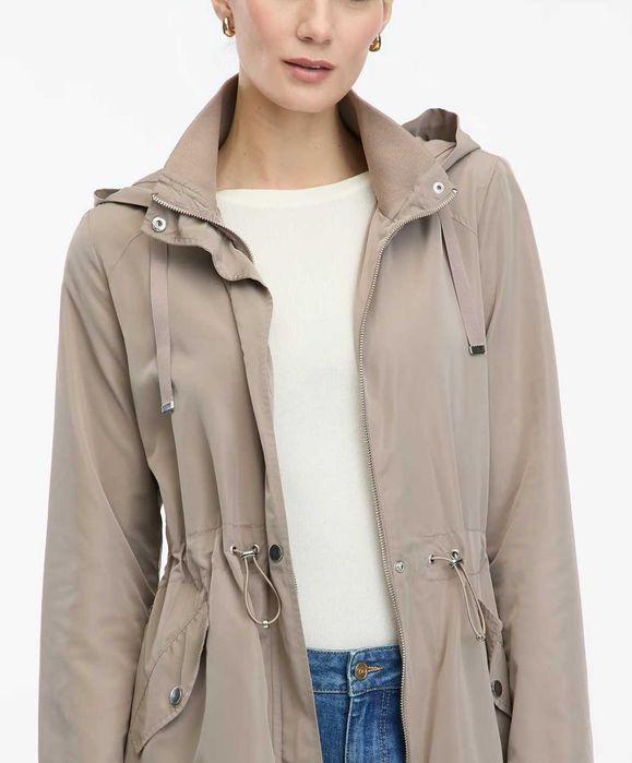 Geaca dama Parka, masura S/36, nou cu eticheta, gri deschis