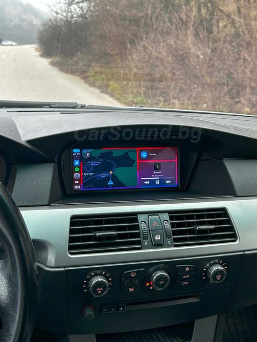 BMW E60 / E61 - Android Мултимедия БМВ 5 Серия Е60, Е61, Е63, Е64 Навигация Андроид 15 CarPlay CCC и CIC
