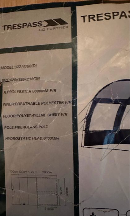 Cort trespass go further prem 6 tunnel tent