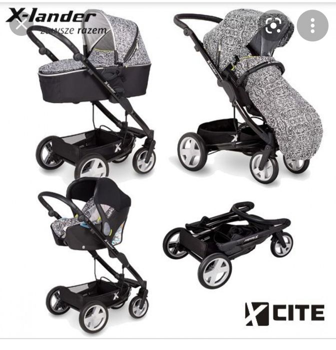 Количка 3 в 1, зимен кош, столче за кола