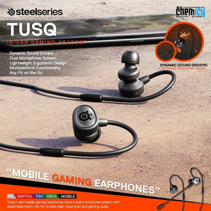 Steelseries TUSQ/съёмный Микрофон Проводные Наушники/Гарнитура