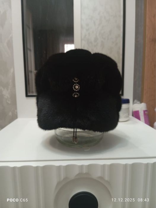 Шапка норковая красивая удобная