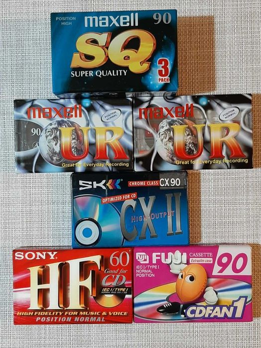 Casete audio Maxell Sony Fuji