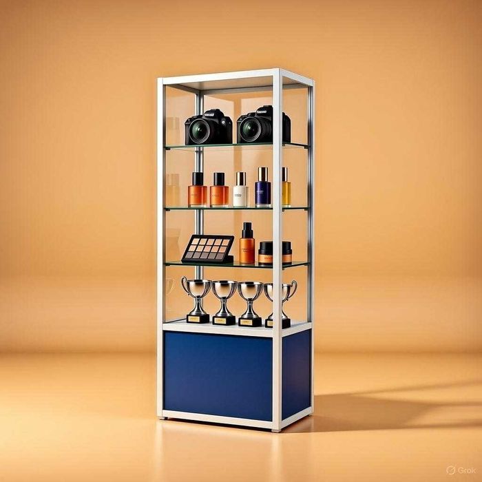 Витрины из алюминиевого профиля любой сложности, широкий выбор