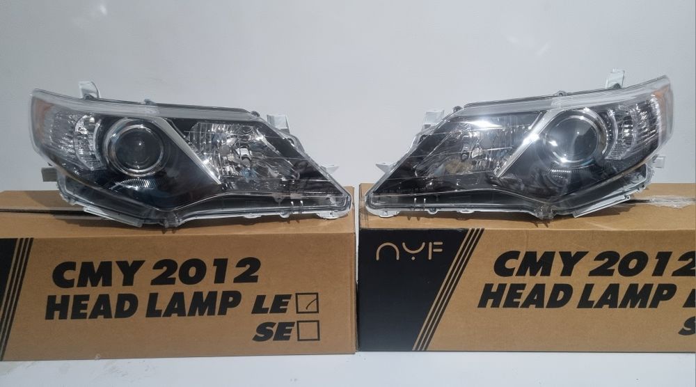 Тойота камри 50 передние фары Американец  SE.
