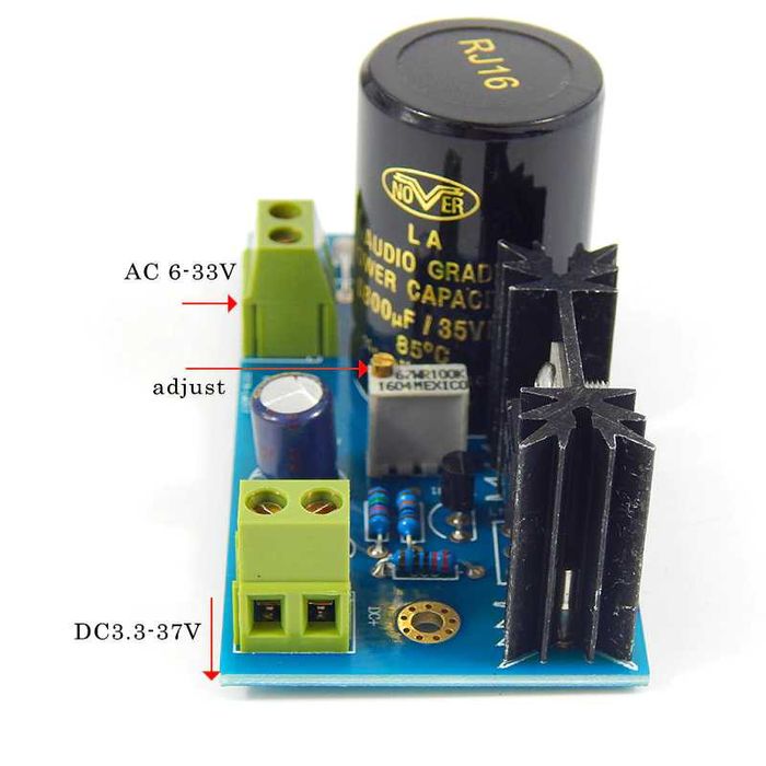 Стабилизирующая плата-преобразователь (стабилизированный блок питания)