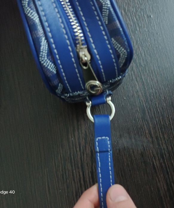 Барсетка goyard синяя