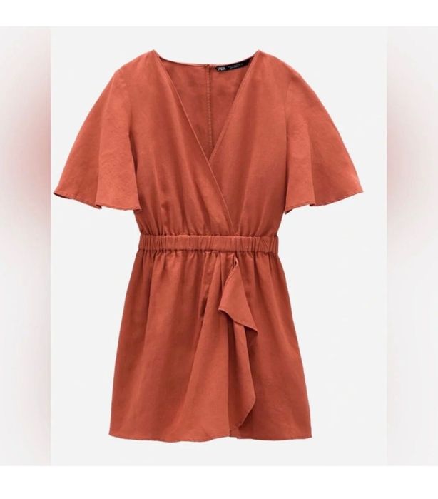 ZARA: 53% лен 47% памук гащеризон.