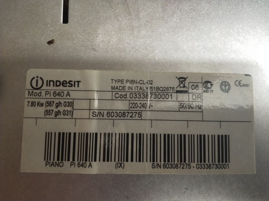 Продам варочную поверхность indesit