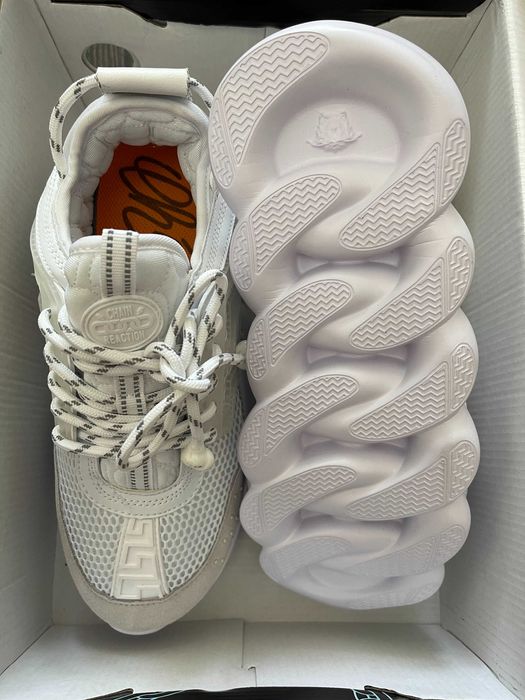 Adidasi Versace Chain Reaction l Produs NOU Premium din Piele Premium