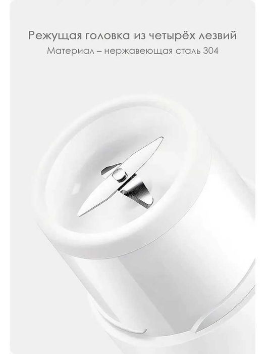 Портативный блендер и соковыжималка Mijia Portable Juicer Cup White