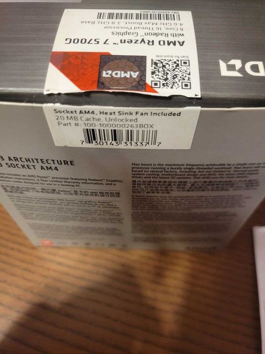 Ryzen 5700g + и дъно ASUS X470 PRO AM4 сокет - перфектни