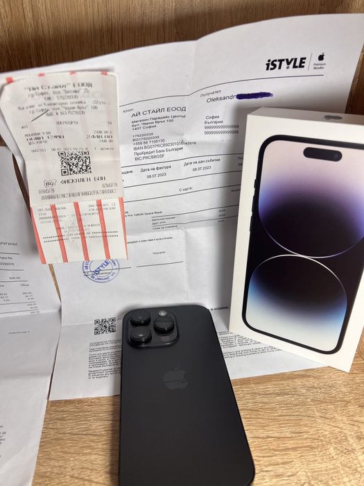 Iphone 14 Pro 128gb 82% КАТО НОВ с Airpods 3