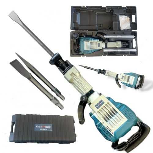 Професионален електрически къртач 3800W в куфар KraftRoyal