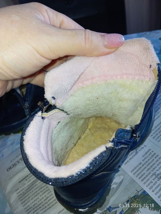 Сапожки зимние на девочку