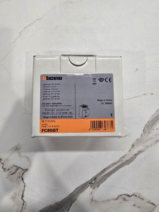 BTicino Living Now Smart Gateway FC80GT – Netatmo, DIN