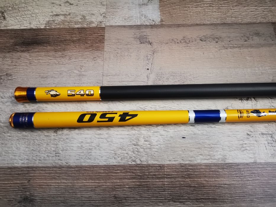 Undita carbon tronson scurt 4,5/5,4/6,3m-Varga ușoară,Bat pescuit 5,4