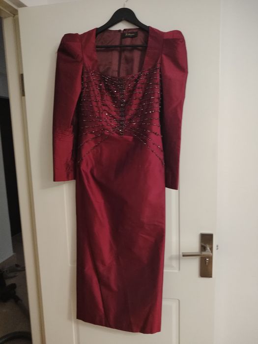Rochie MMARQUISE superba midi burgundy
