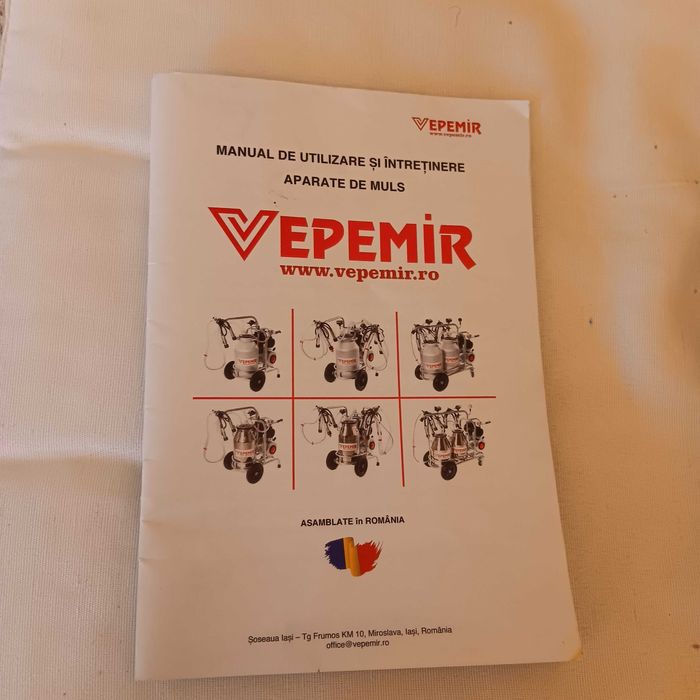 Aparat de muls vaci