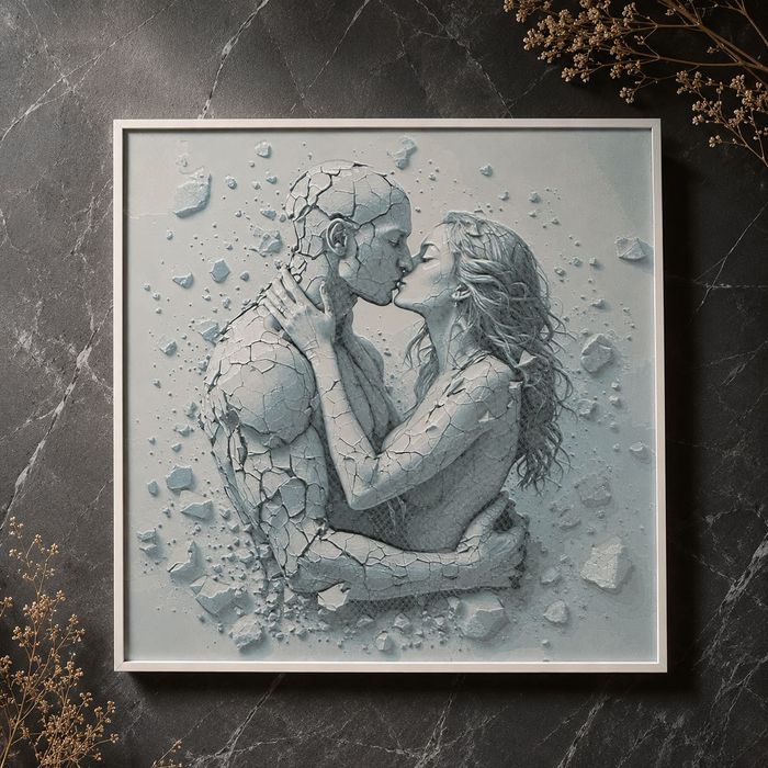 Картина 3D 25x25см статуетка декорация
