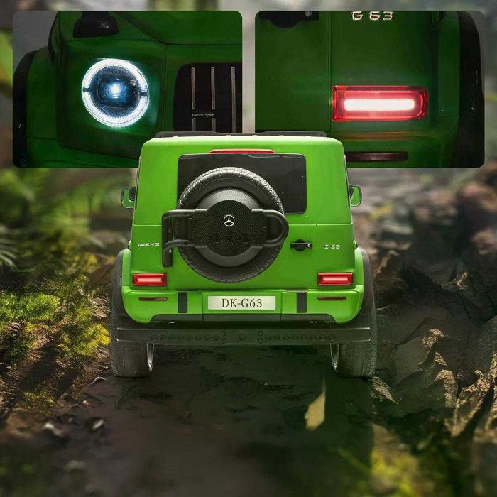 Masinuta electrica pt. 2 copii Mercedes G63, 4x 200W, 24V-14Ah Green