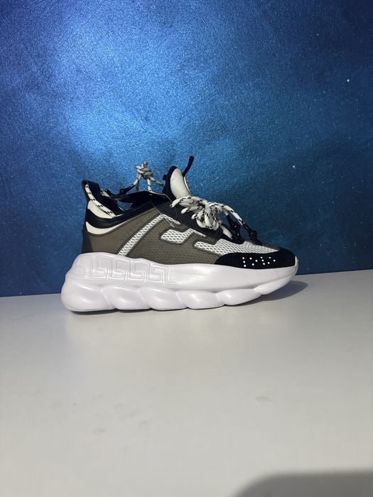 Versace Chain Reaction Black White Grey 42 43