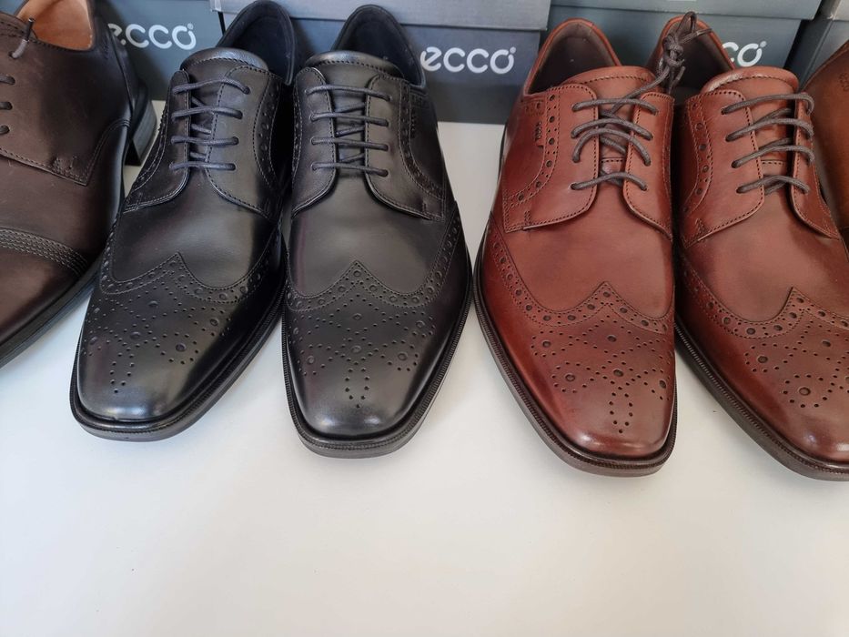 Pantofi ECCO eleganti noi piele naturala 44 45 maro si negri