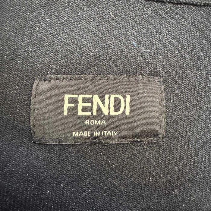 Fendi Embroidered Logo Wool Hoodie
