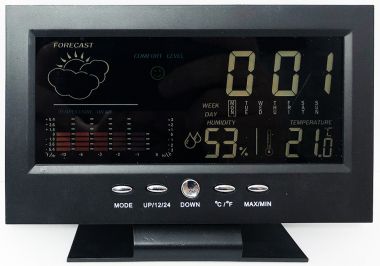 Statie meteo, calendar, alarma, ceas, termometru, afisaj LCD