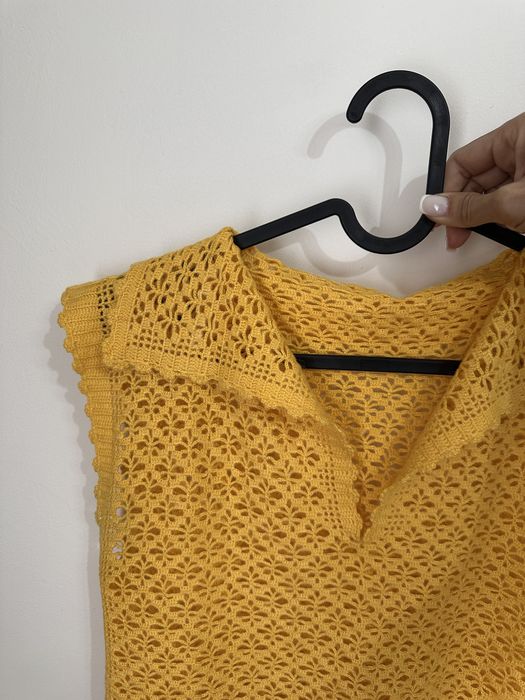 Bluza mohair crosetata