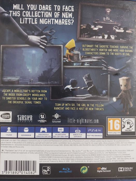 Диск little nightmares 2