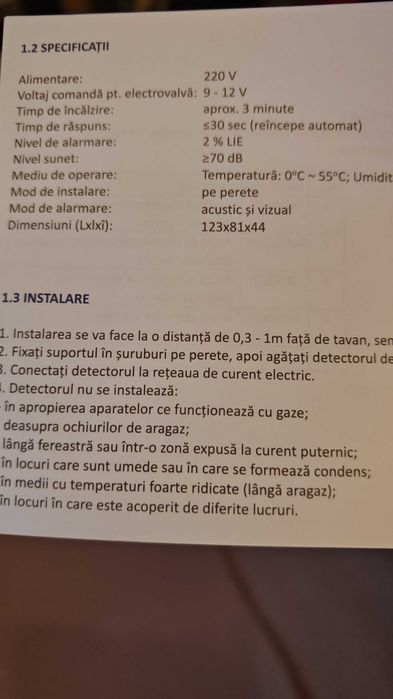 Detector gaz Sicurgas