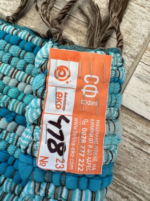 Килим 100% памук, 145/130 см, след дълбокотъканно пране