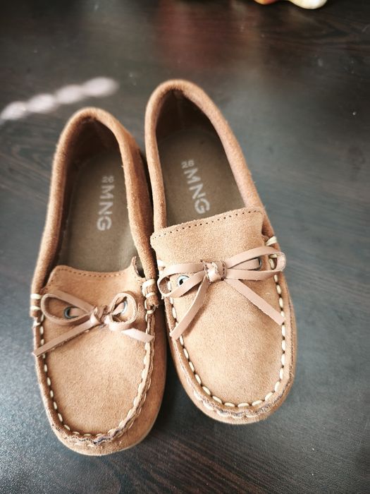 Детски велурени мокасини Манго