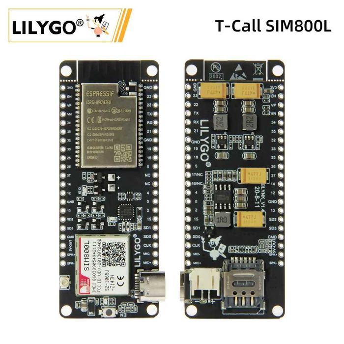 LILYGO TTGO T-Call V1.4 (ESP32 + SIM800L)  IoT / GSM Development Board