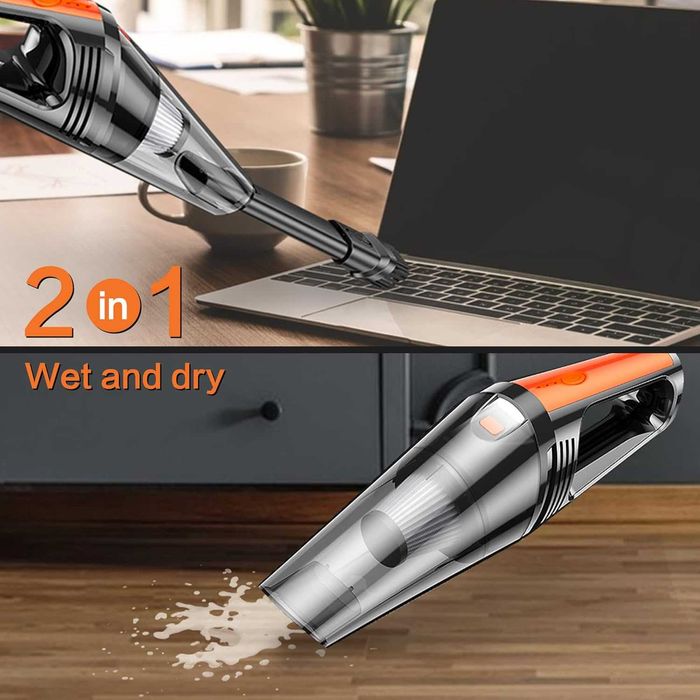 Мощна Прахосмукачка за кола с LED осветление 100W/12V.