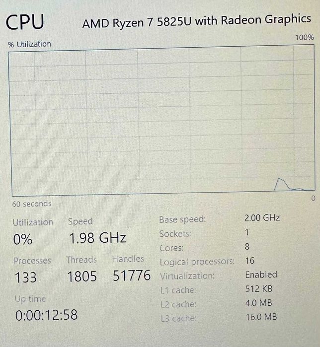 Hope Amanet P5 Laptop HP 15-FC0039NQ / RYZEN 7 5825U , 16 GB DDR4 , 512GB SSD , GARANTIE