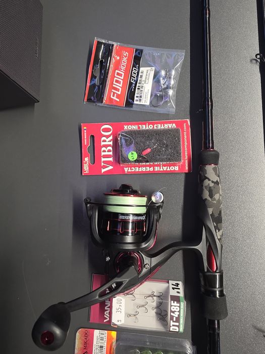 Combo pescuit spinning lanseta berkley si mulineta abu garcia