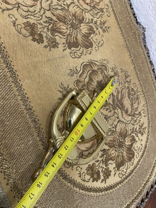 Чукало за врата хлопка от масивен месинг