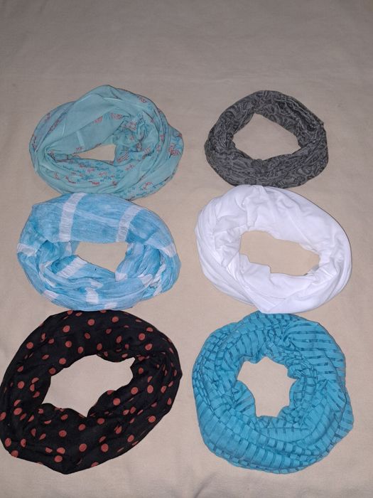 Круглый женский шарф