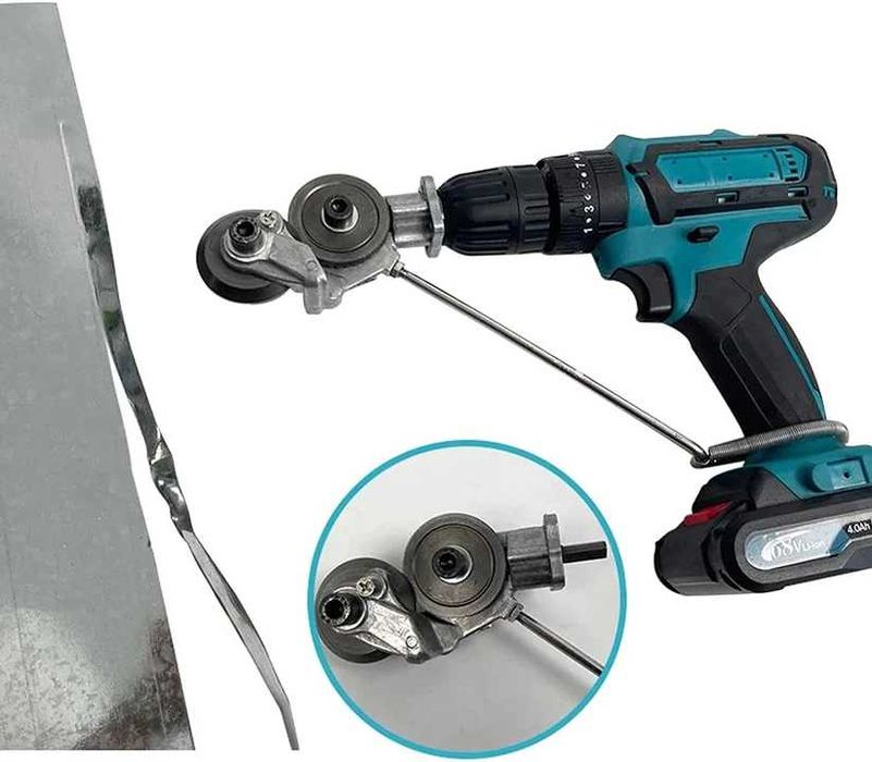 Adaptor bormasina pentru taiat tabla si materiale feroase