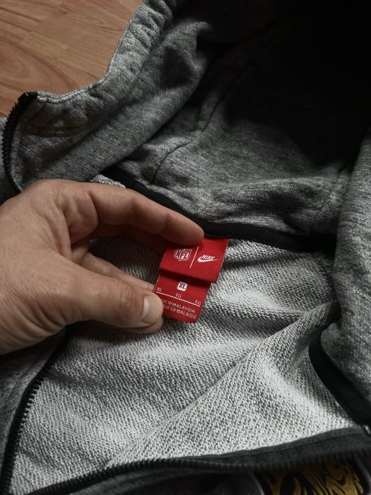 Pullover jumper sweatshirt zip-up Nike NFL Jacksonville Jaguars grey