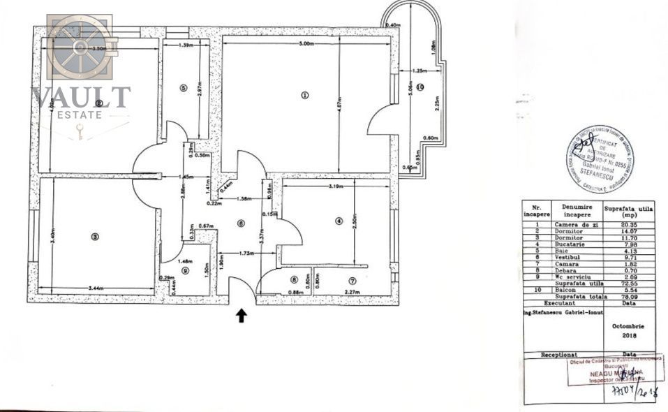 Apartament 3 camere - Decomandat - Unirii-Nerva Traian