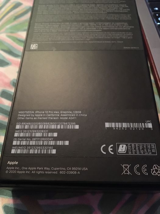 Iphone 12 pro max 128gb.