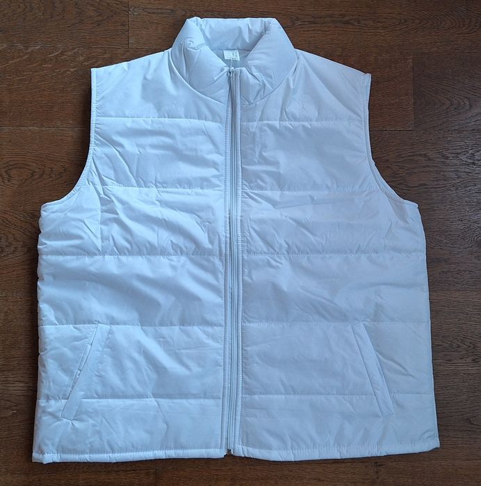 Елек бял нов унисекс L размер