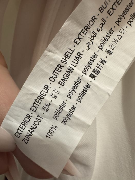 Rochie albă midi bodycon cu drapaje bretele subtiri Zara mărimea S