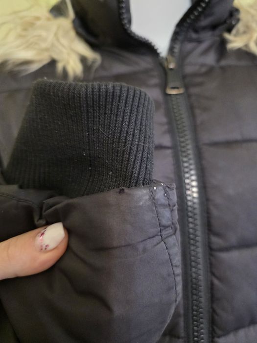 Geacă matlasata călduroasa H&M neagra, S