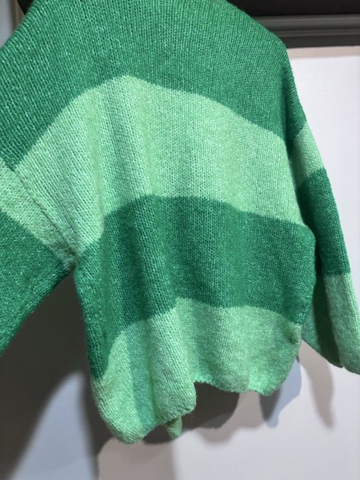 дамска жилетка One Step с шарки в зелени нюанси