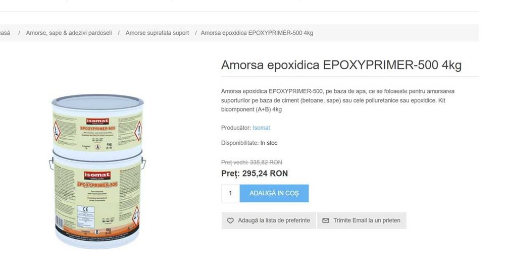 Kit complet Vopsea piscina ISOMAT