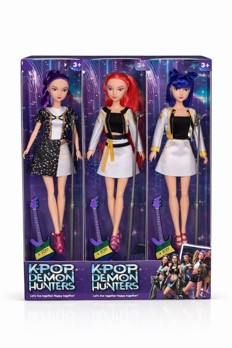Set 2 Papusi 32 cm Kpop Demon Hunters - Vanatorii de demoni